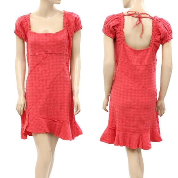 Free People Free Est Endless Summer Elle Miami Beet Pink/Red Mini Dress - M - Picture 1 of 8